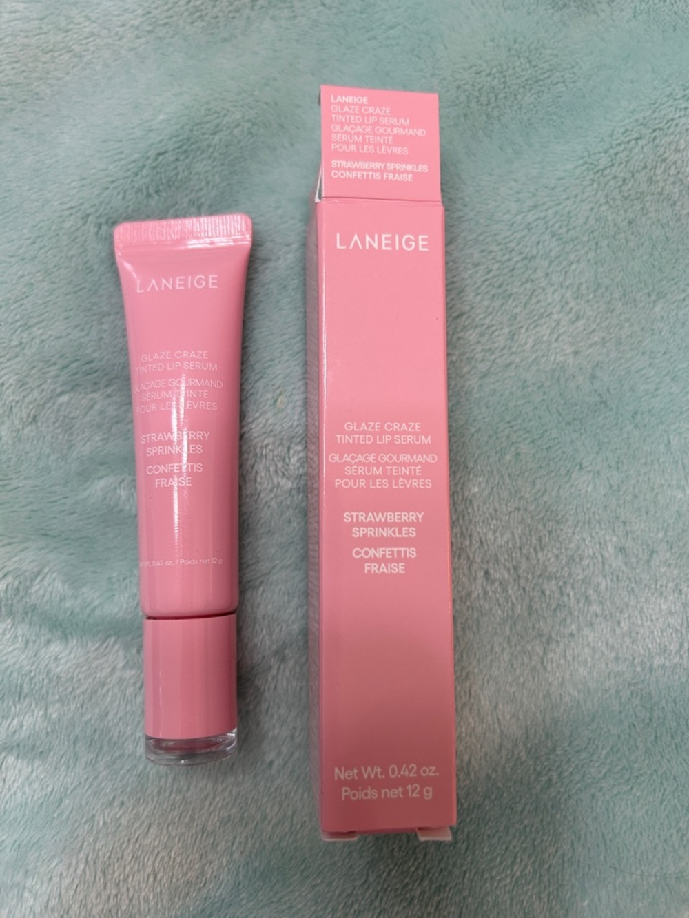 LANEIGE Glaze Craze Tinted Lip Serum - Strawberry sprinkles new in box